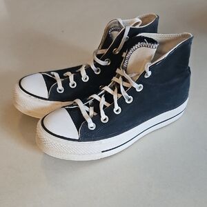 Converse Black Platforms